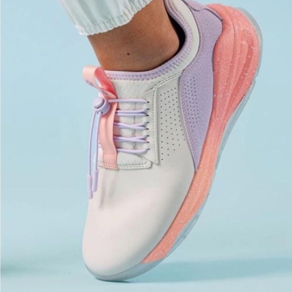 Pastel Pink and Purple Women's Sneakers